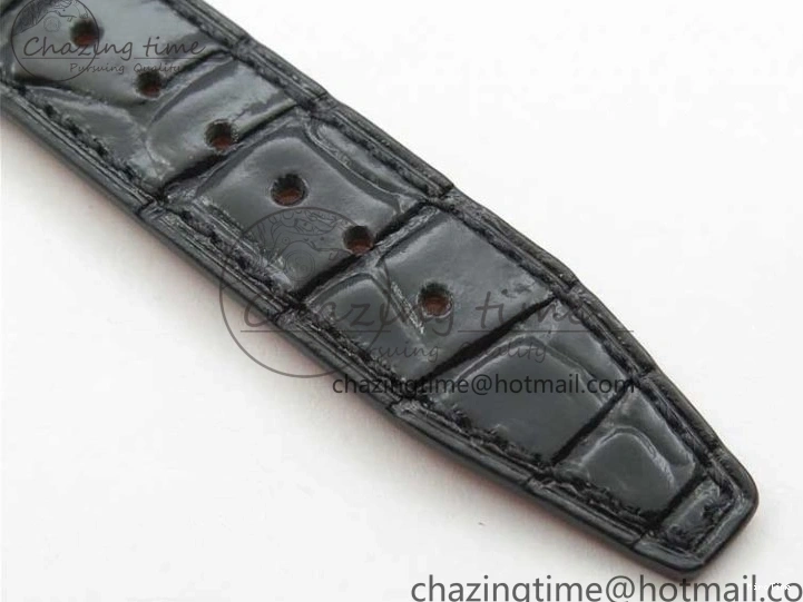 MIROTIME 1228 Durable Portofino 37mm RG V7F 1:1 Best Edition Gray Dial Diamonds Bezel on Black Leather Strap A 7089